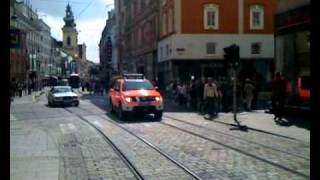 Einsatzfahrt IF 2 der Berufsfeuerwehr Linz [upl. by Eberhart949]