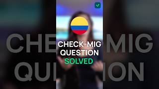 Transit through Colombia  CHECK MIG  what should I fill in ivisa checkmig checkmigerror [upl. by Adlog]