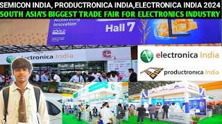 INDIA EXPO MART Greater Noida SEMICON IndiaElectronica IndiaProductronica India  trade fair [upl. by Lachus]