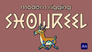 Showreel  Modern Rigging  Adobe Animate  2D Animation [upl. by Alleb883]