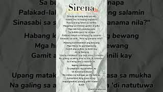 sirena song lyrics [upl. by Icnan]