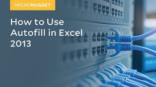 MicroNugget How to Use Autofill in Excel 2013 [upl. by Scornik]