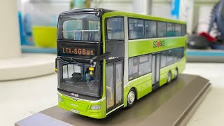 Knackstop 176 Scale Singapore Bus Unboxing ASMR  MAN ND323F A95 Euro VI Gemilang [upl. by Roque]