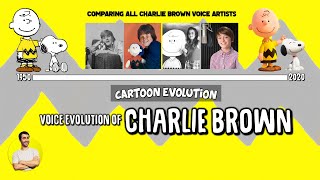 Voice Evolution of CHARLIE BROWN PEANUTS  55 Years Compared amp Explained  CARTOON EVOLUTION [upl. by Eilzel]