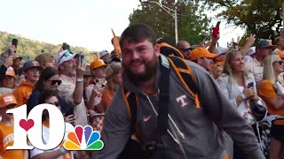 UT Football holds Vol Walk ahead of matchup against Mississippi State [upl. by Annuahs]