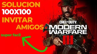 SOLUCION ERROR NO PUEDO INVITAR O UNIRME A AMIGOS  WARZONE 2 TEMPORADA 3 definitivamente [upl. by Airrat181]