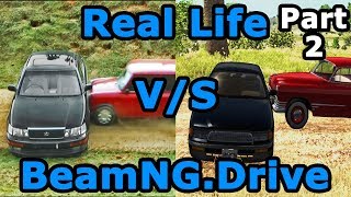 Real Life vs BeamNGDrive  Crash Testing PART 2 [upl. by Sissy]