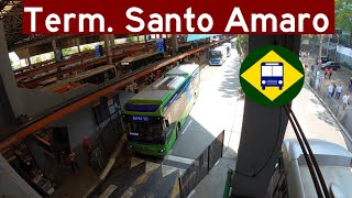 174 Terminal Santo Amaro Brazilian Buses [upl. by Largent]