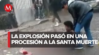 Hombre pierde el pie por explosión de pirotecnia en Veracruz [upl. by Slein]