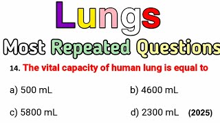 Breathing Exchange Of Gases Pyqs  NEET 2025 Aspirants [upl. by Bridges]