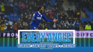 EVERY ANGLE  ROMAINE SAWYERS WINNER vs READING [upl. by Adyht]