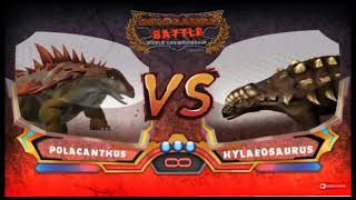 battle dinosaur polacanthus vs hylaeosaurus [upl. by Assillem]