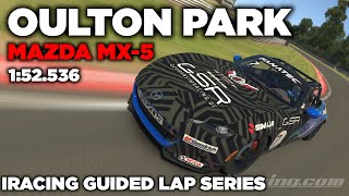 iRacing Oulton Park International MX5  Guide Lap  Hot Lap  Setup  blap file  152536 [upl. by Anileve]