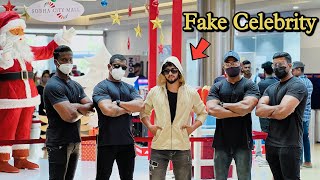 Fake celebrity with bodyguards prank 🔥ശോഭാ mall ഇളക്കി മറിച്ചു🥵  fayizzibrahim [upl. by Rimola198]