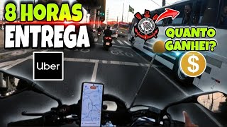 ✅️ QUANTO GANHEI 8 HORAS DE UBER FLASH MOTO [upl. by Meer]