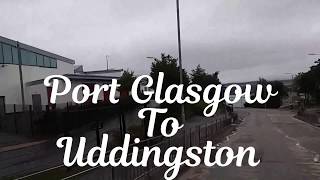 Road Views of Britain Port Glasgow to Uddingston Scotland [upl. by Rosenwald401]