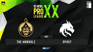 MONGOLZ vs SPIRIT  EPL S20  Group stage  BO3  MN cast [upl. by Claire]