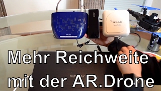 WLan Repeater  Range Extender für die ARDrone  bessere Reichweite so geht´s [upl. by Roer965]