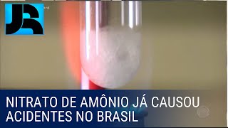 Nitrato de amônio que provocou explosão no Líbano já causou acidentes no Brasil [upl. by Brouwer632]