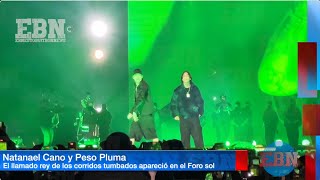 NATANAEL CANO apareció de sorpresa en el concierto de Peso Pluma interpretando el corrido PCR [upl. by Omora675]