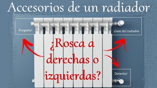 CÓMO INSTALAR ACCESORIOS LLAVE DETENTOR PURGADOR EN UN RADIADOR [upl. by Hsur57]