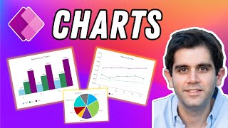 CHART Controls in Power Apps  Line Column and Pie Charts [upl. by Hauser]