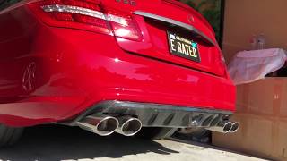 Mercedes Benz E550 Coupe Muffler Delete Magnaflow X Pipe [upl. by Hinch]