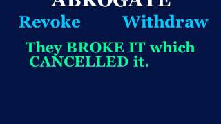 abrogate [upl. by Rabbi]