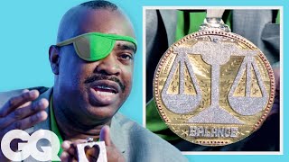 Slick Rick Shows Off His Insane Jewelry Collection  GQ [upl. by Htepsle]