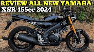 KEREN ABISS 🔥 TAMPILAN YAMAHA XSR 155 TERBARU  TAHUN 2024 HITAM GLOSSY xsr xsr155 yamaha [upl. by Clorinda]