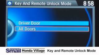 Setting your Key and Remote Door Unlocks in Your Honda Vehicle [upl. by Tav]