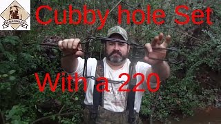 How To Set A Cubby Hole Using A 220 Body Gripping Trap [upl. by Dnalrag]