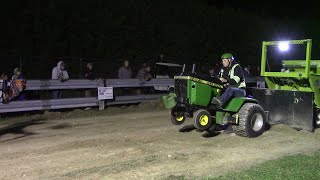 Epic battle in Blyth Stock altered 1050lb garden tractor pull [upl. by Alyad]