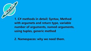 NET Centric Computing Part 5  C methods in detail about namespaces [upl. by Yelnats]