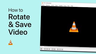 How To Rotate amp Save a Video using VLC Media Player [upl. by Woodall722]