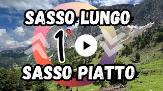 Trentino Alto Adige giro ad anello Sasso Lungo Sasso Piatto video 1 di 2 [upl. by Pearla]