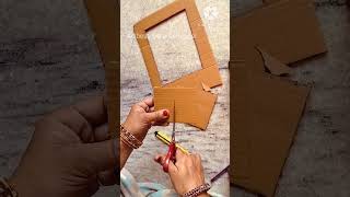 How to make selfie point and stand with cardboard selfipoint satisfying viral cardboardcraft [upl. by Llenet677]