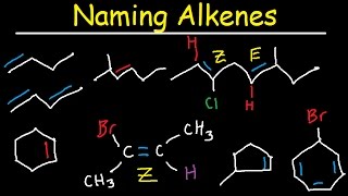 Naming Alkenes IUPAC Nomenclature Practice Substituent E Z System Cycloalkenes Organic Chemistry [upl. by Hett992]