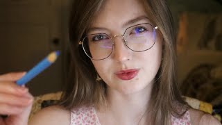 ASMR Drawing On Your Face ✍️ Visuals amp Pencil Writing Sounds No Talking [upl. by August]