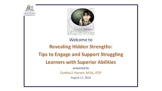 Revealing Hidden Strengths Tips to Engage and Support Struggling Learners with Superior Abilities [upl. by Ecnarrat]