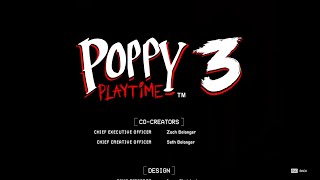 Poppy Playtime Chapter 3 Ending Music  Credits Soundtrack OST [upl. by Nylessej]