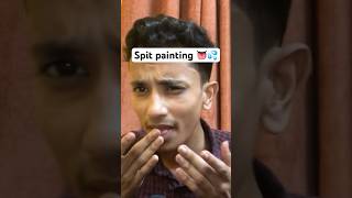 Spit painting asmr tingles shorts [upl. by Ramak]