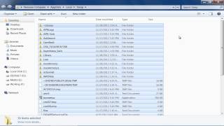 How to Delete Temp Files in Windows 7 [upl. by Noryt]