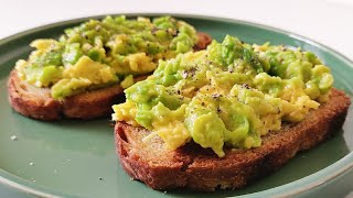 Best Simple Avocado Toast Recipe [upl. by Alaine]