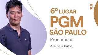 ENTREVISTA Arhur Jun Tsutiya aprovado em 6° lugar no concurso PGM SP para Procurador [upl. by Yenor]