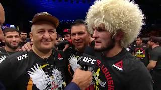 UFC 242 Khabib Nurmagomedov and Dustin Poirier Octagon Interviews [upl. by Jandy]