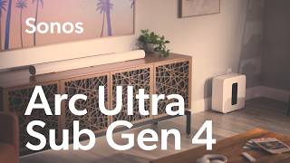 Sonos Arc Ultra and Sonos Sub Gen 4  Crutchfield [upl. by Anstice]