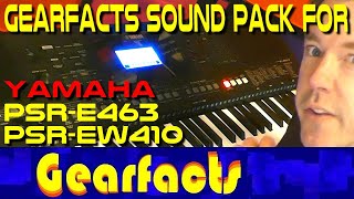 Gearfacts Sample Pack for Yamaha PSRE463 and PSREW410 [upl. by Ji182]