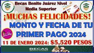 🤑🥳Pagos de las Becas Benito Juárez Nivel Media Superior🤑🥳 [upl. by Angelina]