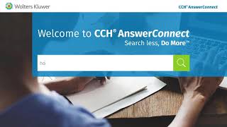 Start using CCH® AnswerConnect [upl. by Yretsym849]